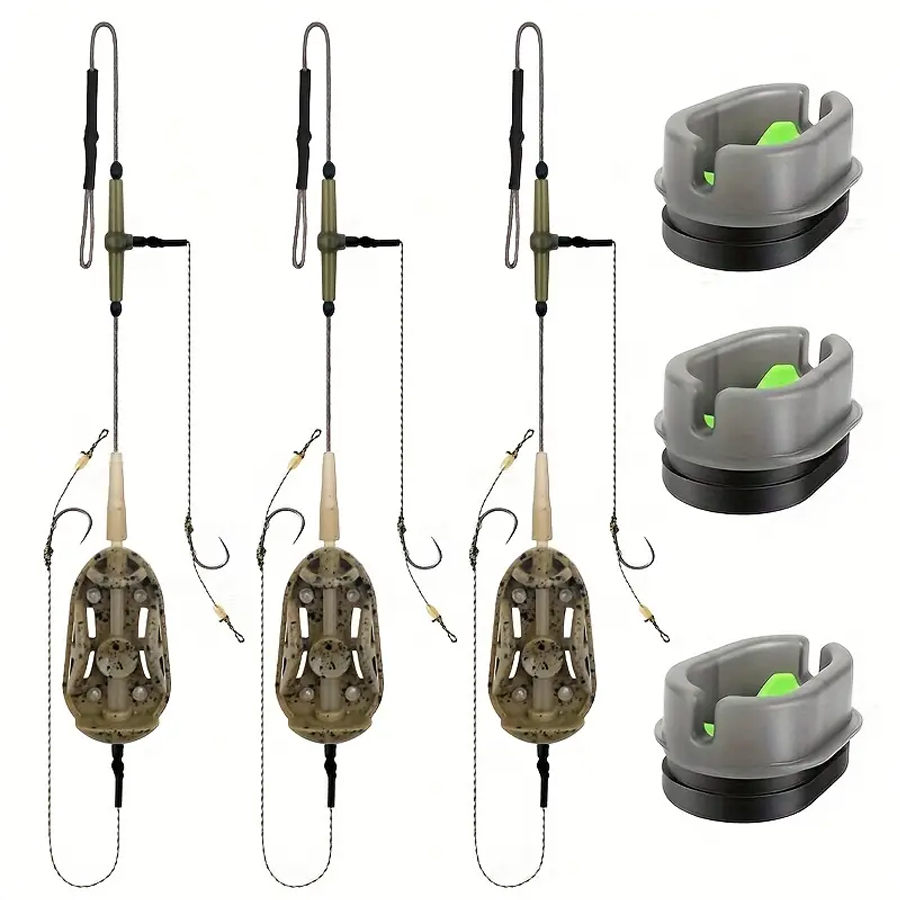 Leader Line - Carp Fishing Pre-Tied Hair Rig Set,
