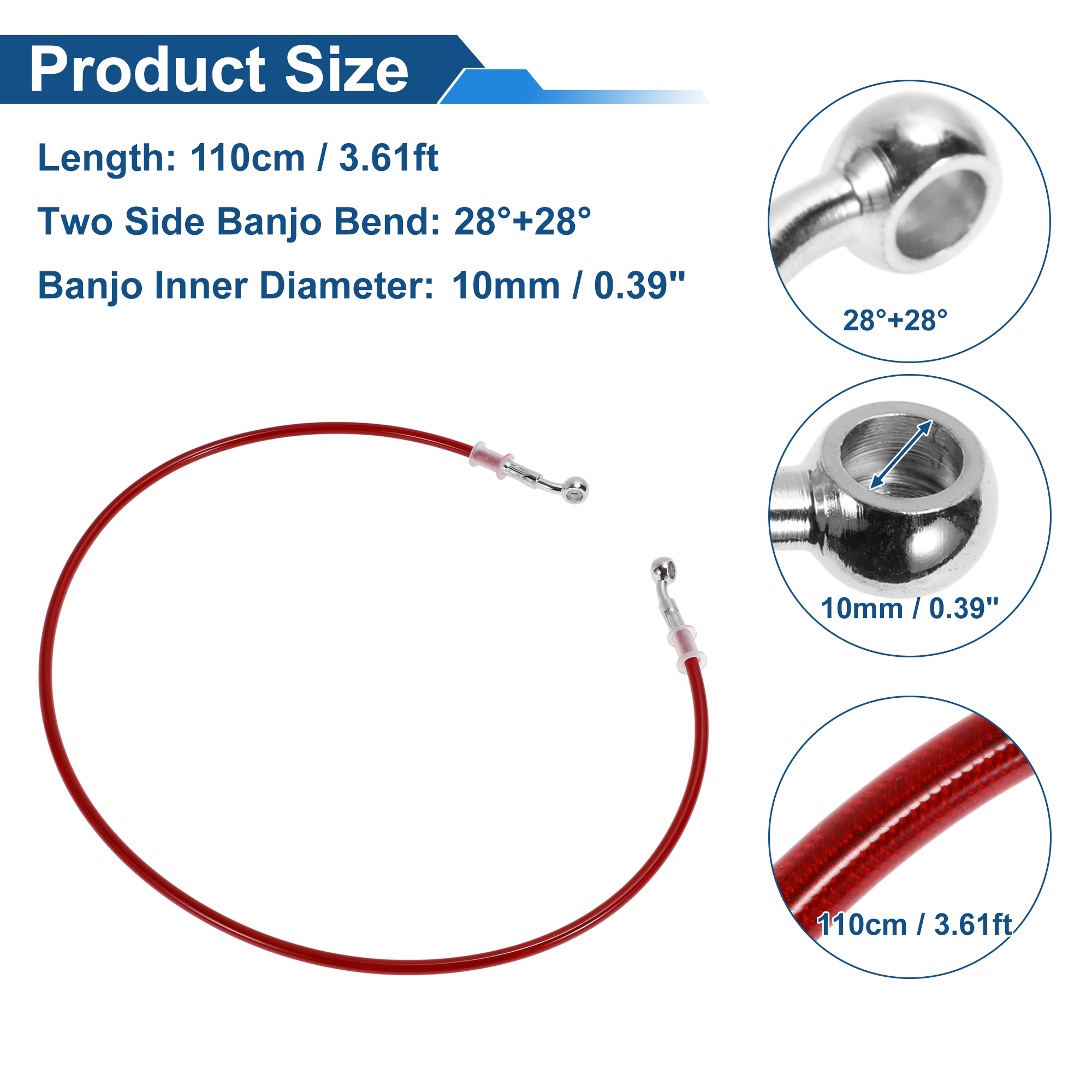 Motoforti 110cm Motorcycle Bra - Braided Line review and price