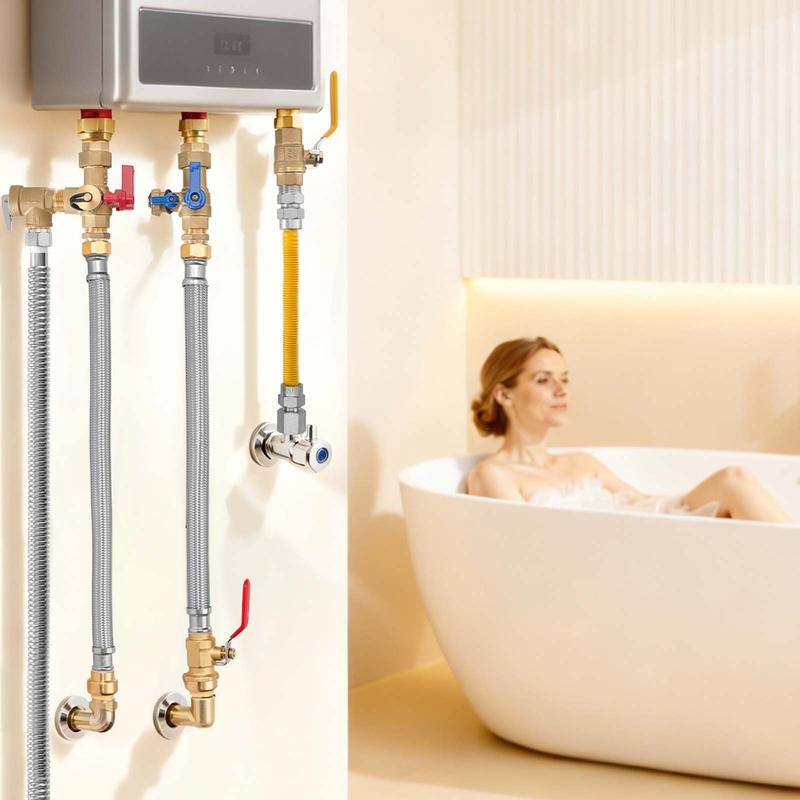 Water Heater Kit, Push-Fit Val - Braided Line review and price