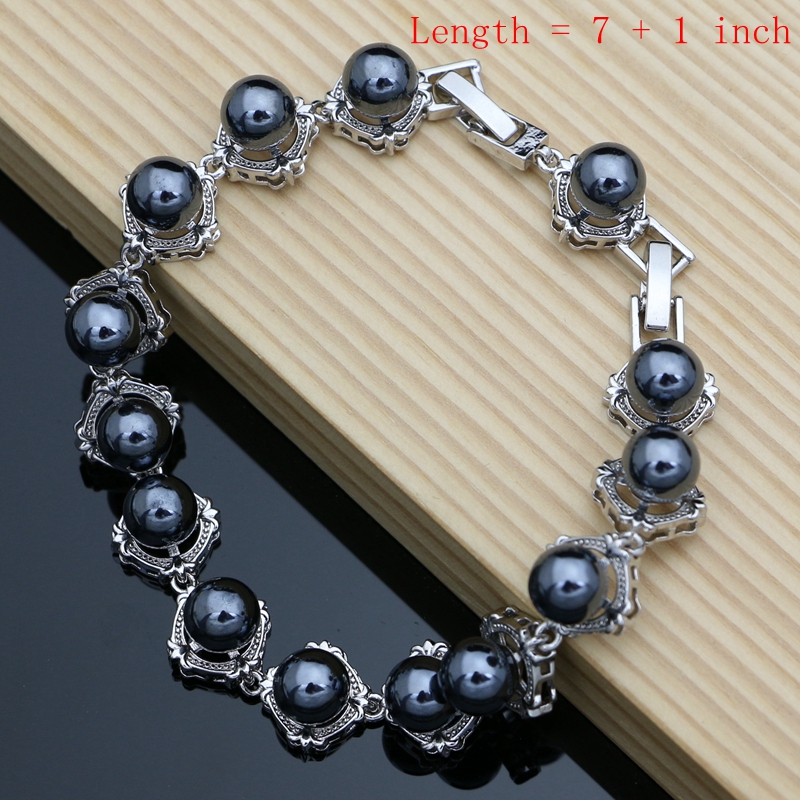 Black Pearls 925 Silver Jewelr - Freshwater Line review and price