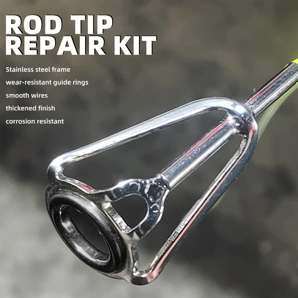 Rod Tip Repair Kit 10pcs Fishi - Saltwater Line review and price