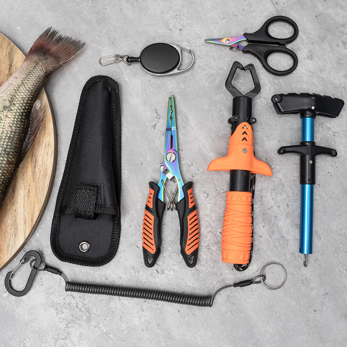 7-piece fishing tool set, prof - Saltwater Line review and price