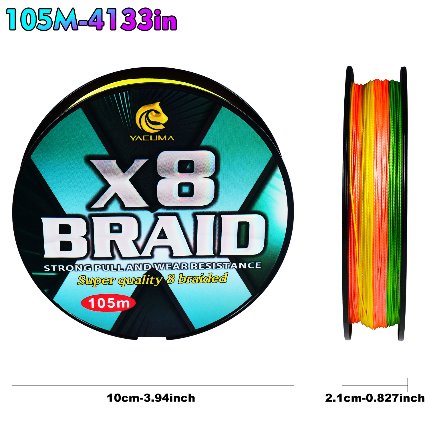YACUMA 105M/114YDS Upgrade X8  - Copolymer Line review and price