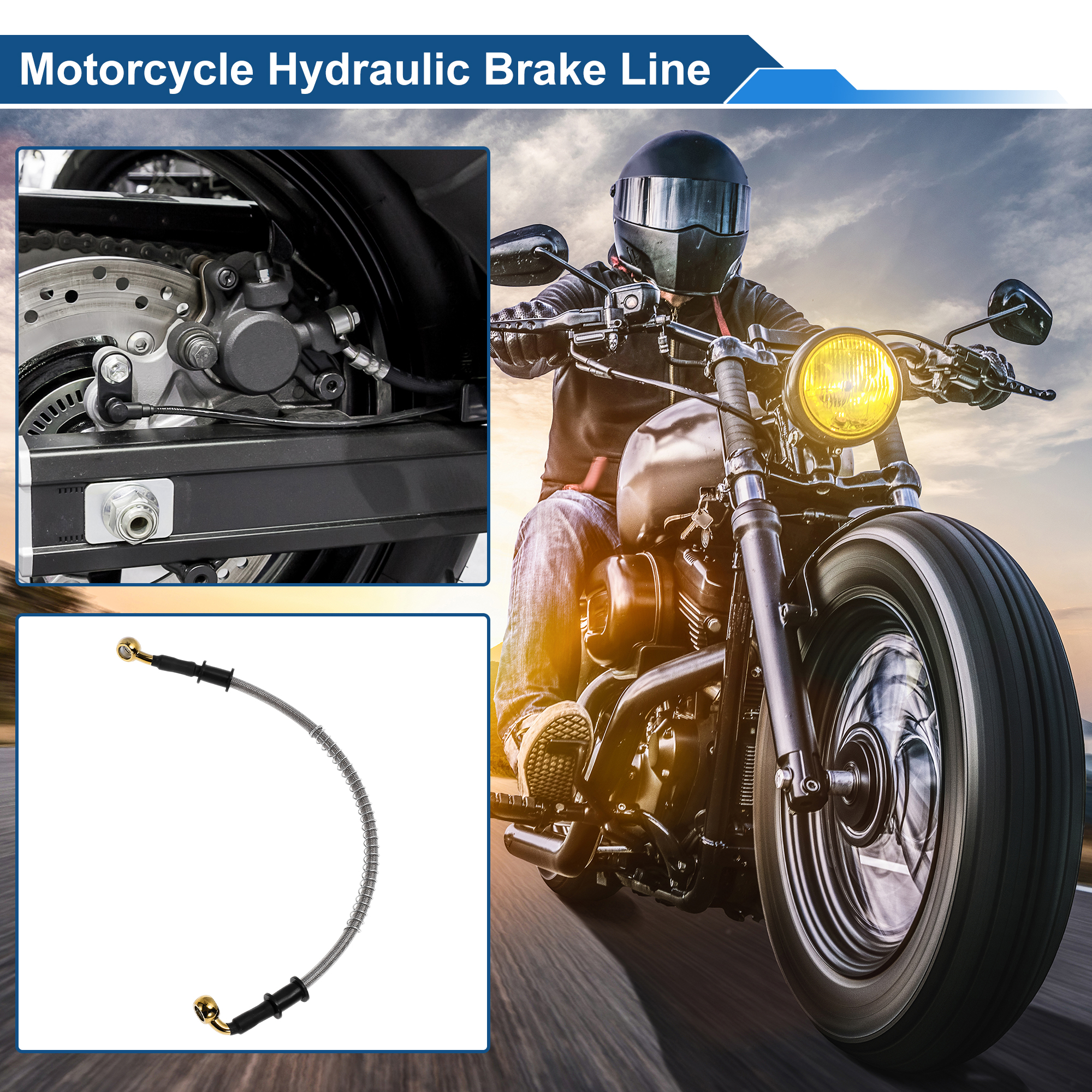Motoforti 40cm Motorcycle Brak - Braided Line review and price