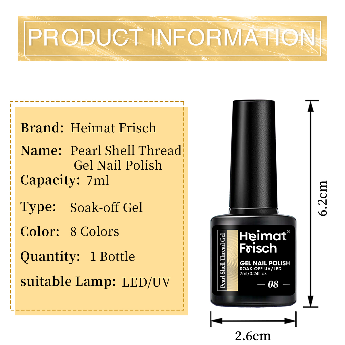 1 piece of shell line gel nail - Copolymer Line review and price